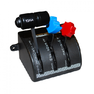 Single Engine Throttle/Prop/Mixture (with GA Button)